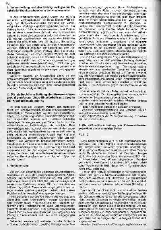 Vorschauseite 4: Die zivilrechtliche Haftung der Krankenschwestern in der Krankenanstalt