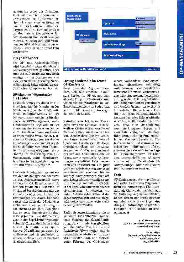 Vorschauseite 3: Leadership im OPDas Team unterstützen, motivieren und stärken