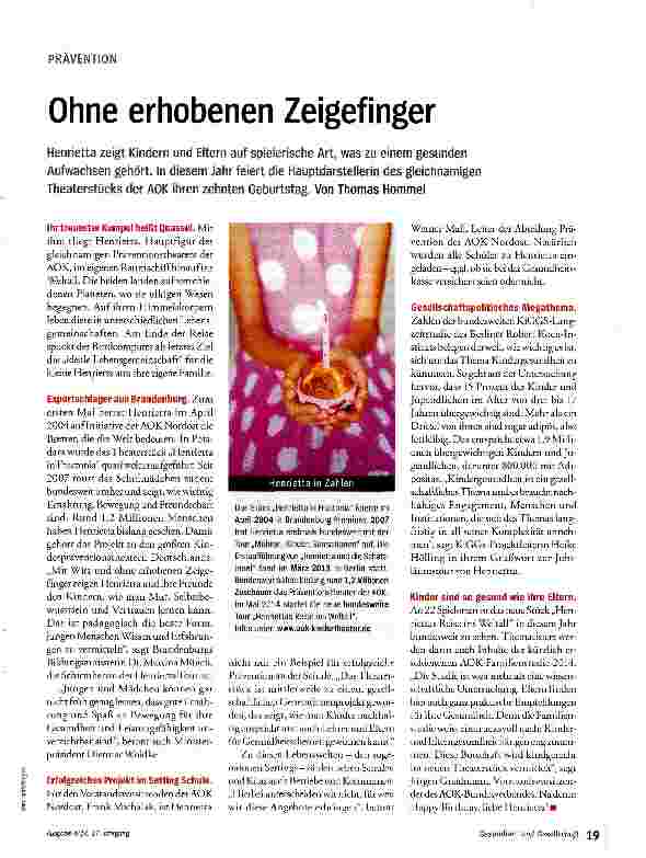 Vorschauseite 1: Ohne erhobenen Zeigefinger