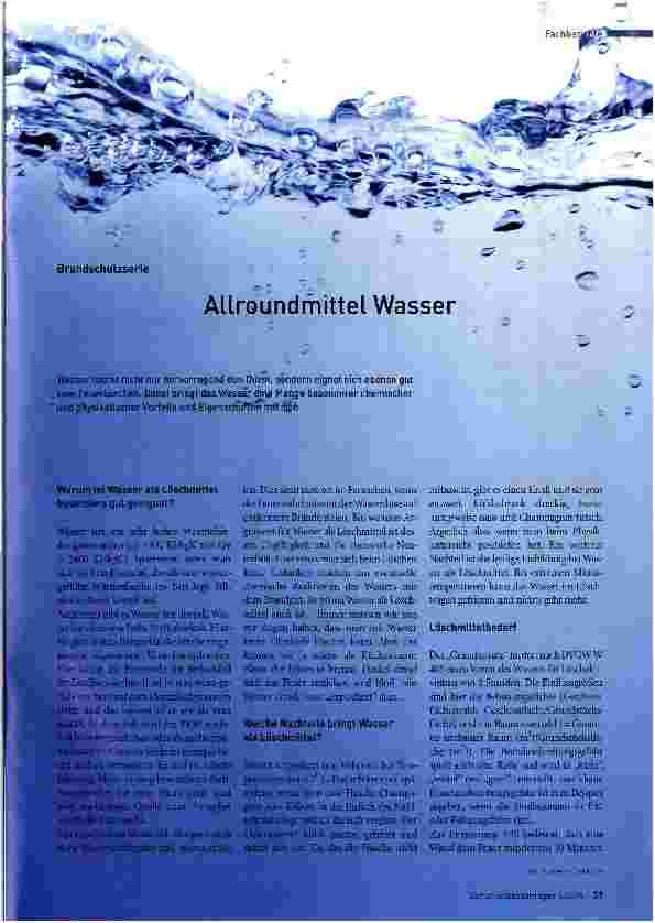 Vorschauseite 1: Allroundmittel Wasser