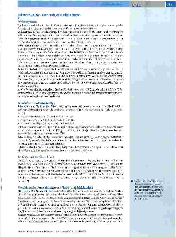 Vorschauseite 2: Leben und Arbeiten im Schichtdienst