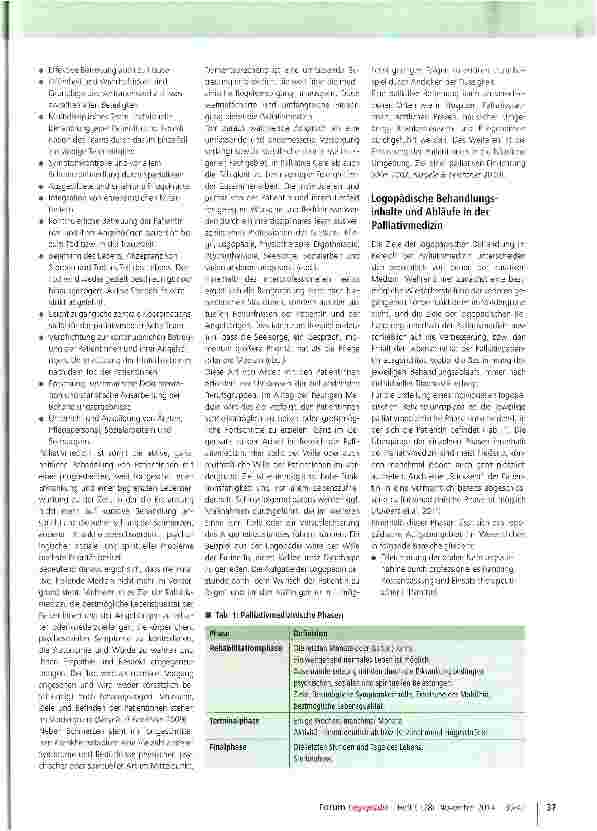 Vorschauseite 3: Logopädie in der Palliativmedizin