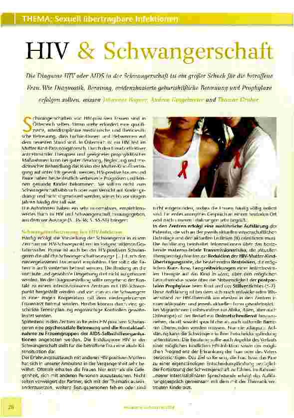 Vorschauseite 1: HIV & Schwangerschaft