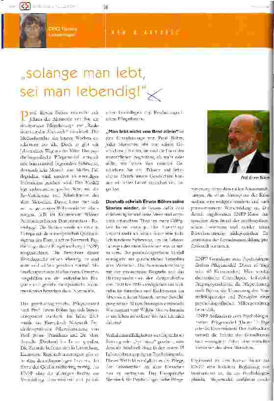 Vorschauseite 1: Solange man lebt, sei man lebendig!