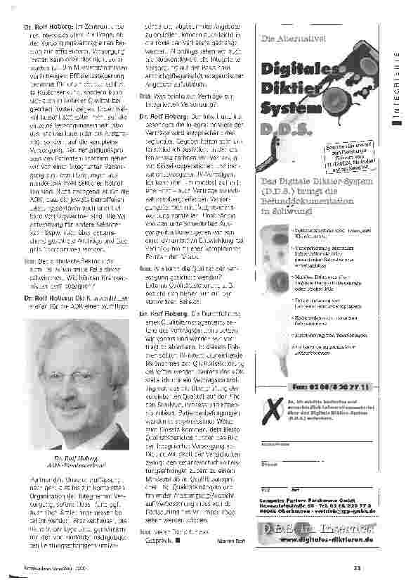 Vorschauseite 2: Wer zapft das Fass an? Wer darf Integrierte Versorgung anbieten, und wie stellen die Kassen die Qualität sicher?
