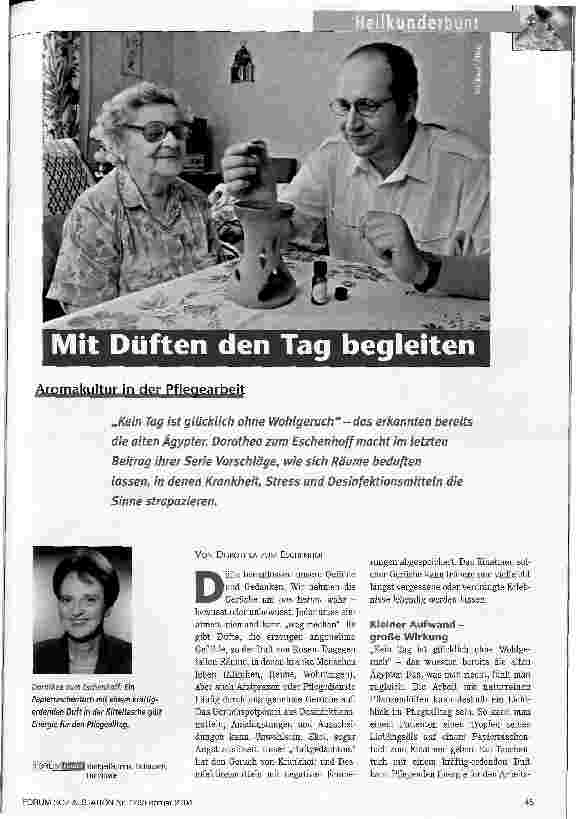 Vorschauseite 1: Mit Düften den Tag begleiten Aromakultur in der Pflegearbeit