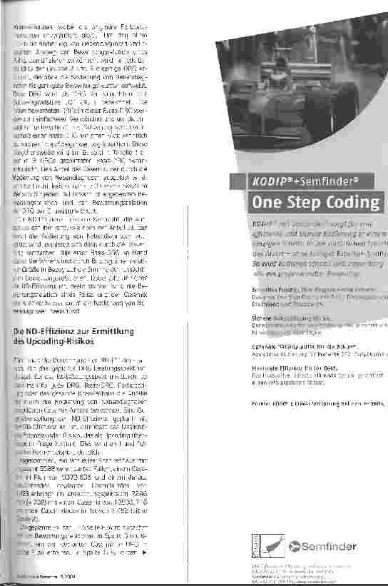 Vorschauseite 3: Wie hoch ist das Upcoding-Risiko? Ein Berechnungsansatz zur Vermeidung pauschaler Fehlsteuerung
