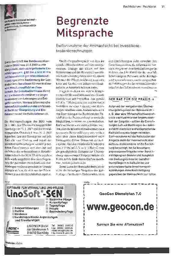 Vorschauseite 1: Begrenzte Mitsprache