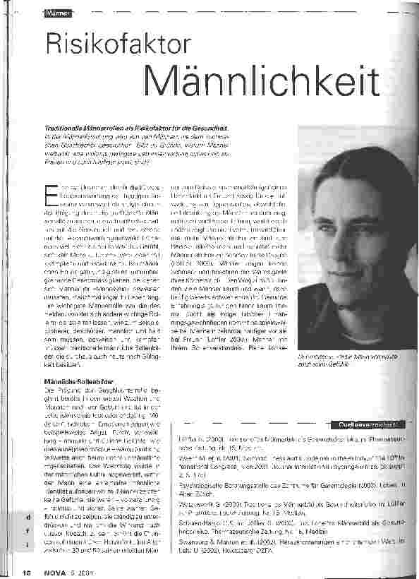Vorschauseite 1: Risikofaktor Männlichkeit