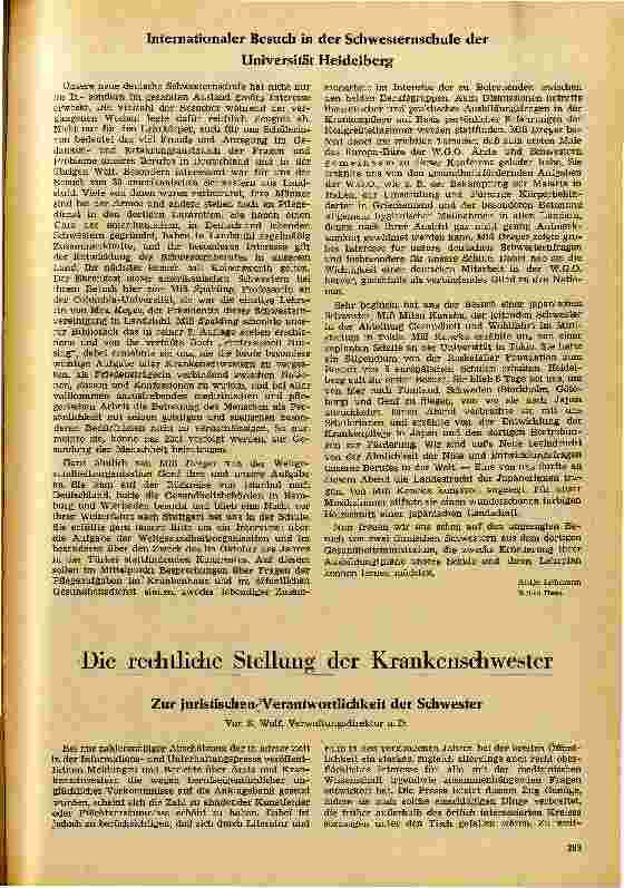 Vorschauseite 1: Zur juristischen Verantwortlichkeit der Schwester