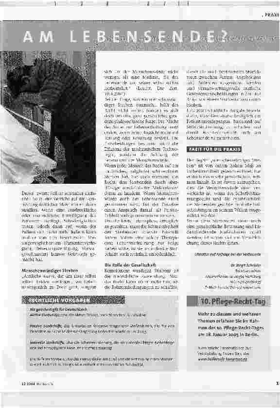 Vorschauseite 2: Das Recht auf ein menschenwürdiges Sterben