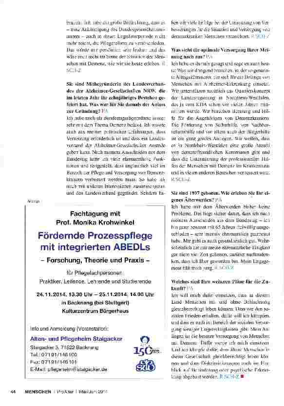 Vorschauseite 3: Mein Engagement hält mich jung