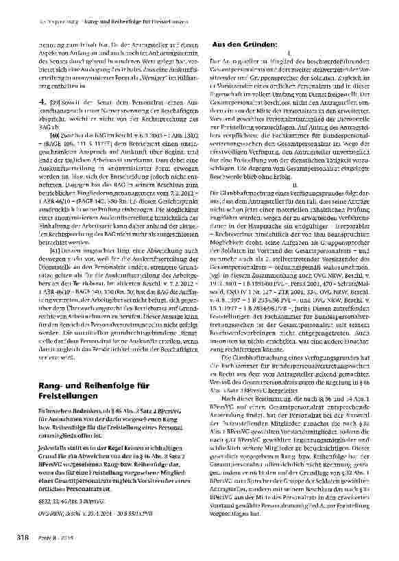 Vorschauseite 6: Auskunftsanspruch des Personalrats