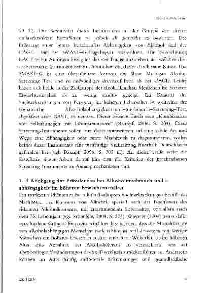 Vorschauseite 5: SUCHT UND ALTER - EINE THEMATISCHE ZUSAMMENFÜHRUNG