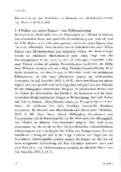 Vorschauseite 6: SUCHT UND ALTER - EINE THEMATISCHE ZUSAMMENFÜHRUNG