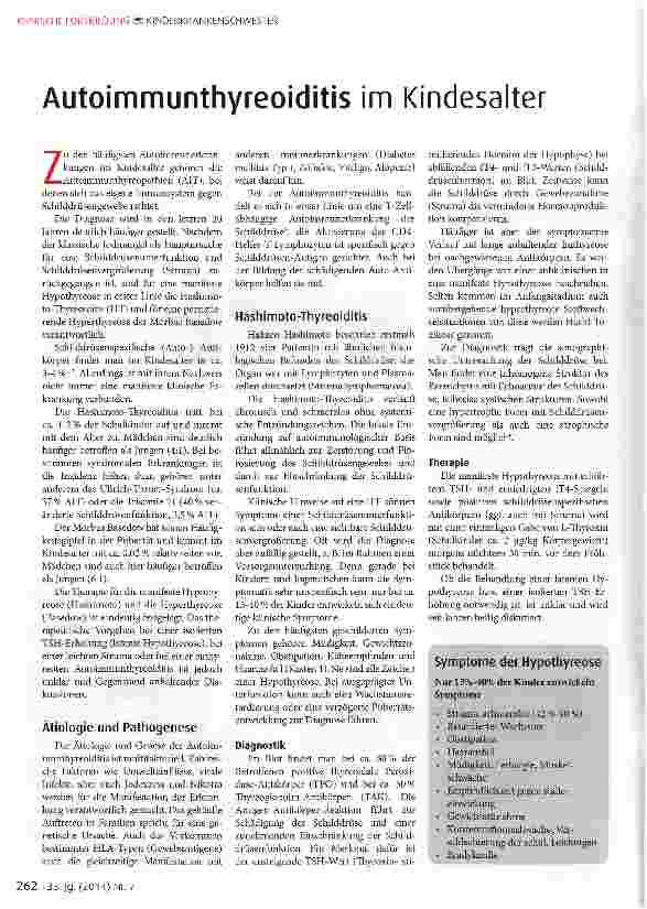 Vorschauseite 1: Autoimmunthyreoiditis im Kindesalter