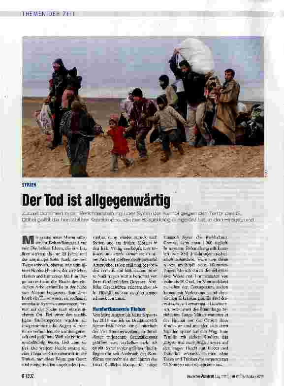 Vorschauseite 1: Der Tod ist allgegenwärtig