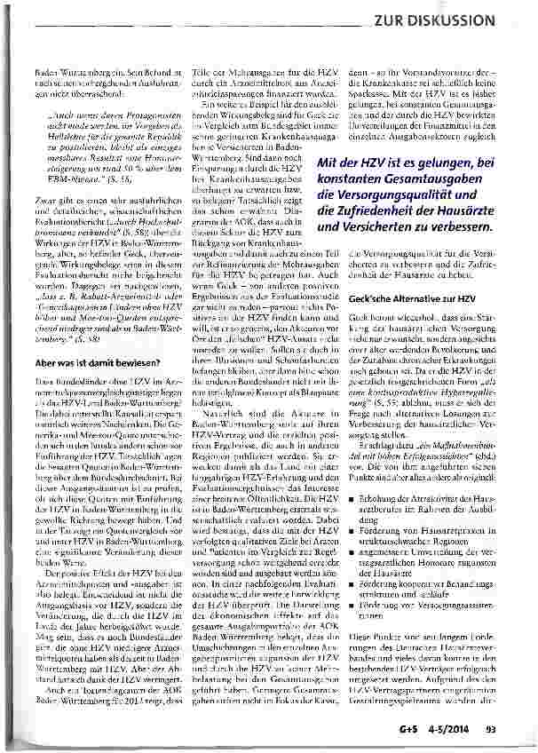 Vorschauseite 4: Verbessern Verträge nach § 73b SGB V die hausärztliche Versorgung?