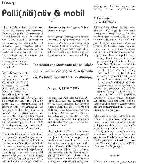 Vorschauseite 1: Palli(niti)ativ & mobil