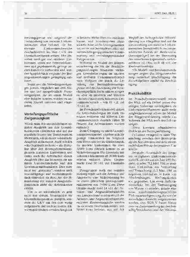 Vorschauseite 4: Finanzierung der Gesetzlichen Krankenversicherung durch pauschale Gesundheitsprämien
