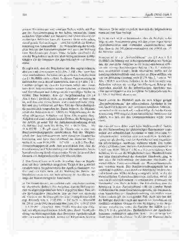 Vorschauseite 5: Keine Pflicht der LAK zum Austritt aus der ABDA Entscheidungen zum ABDA-Austritt