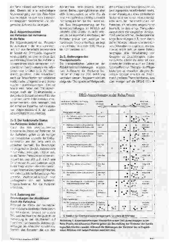 Vorschauseite 2: Gewinner oder Verlierer?Auswirkungen der DRG-Einführung auf die Rehabilitation