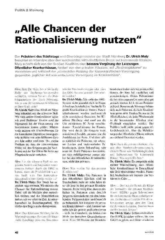 Vorschauseite 1: Alle Chancen der Rationalisierung nutzen