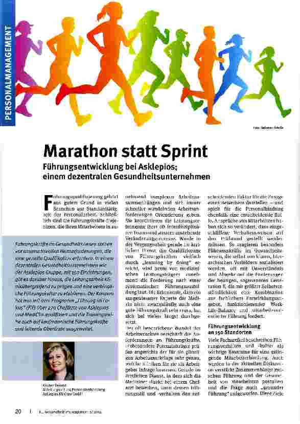Vorschauseite 1: Marathon statt Sprint