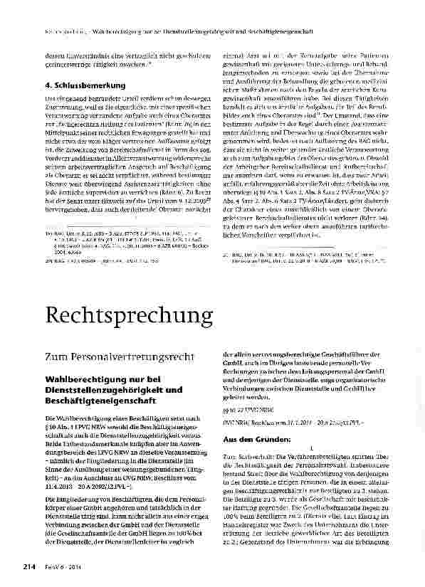 Vorschauseite 4: Bereitschaftsdienste für Oberärzte
