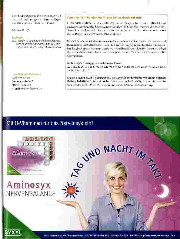 Vorschauseite 2: Guter Punkt - wunder Punkt