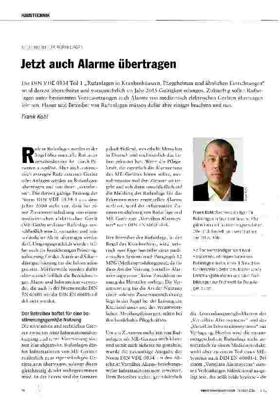 Vorschauseite 1: Jetzt auch Alarme übertragen