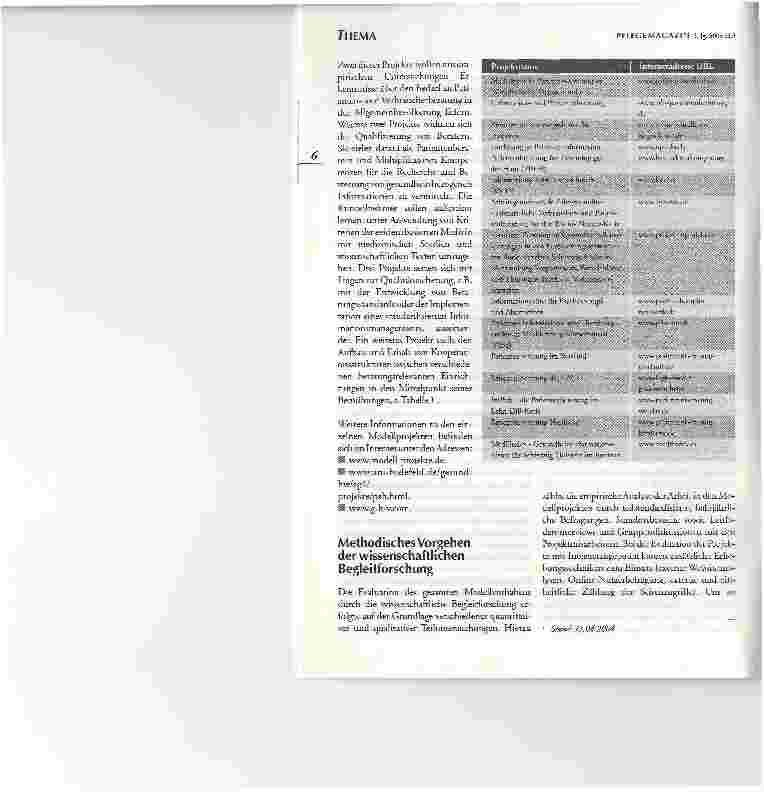 Vorschauseite 3: Nutzerinteressen im Mittelpunktder Patientenund VerbraucherberatungAUSGEWÄHLTE ERGEBNISSE DER WISSENSCHAFTLICHEN BEGLEITFORSCHUNG ZUM MODELLVORHABEN NACH § 65B SGB V