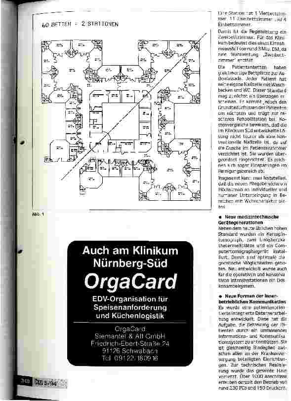 Vorschauseite 5: Klinikum Nürnberg-Süd auf der grünen Wiese Von den Städtischen Krankenanstalten zum Gesundheitszentrum