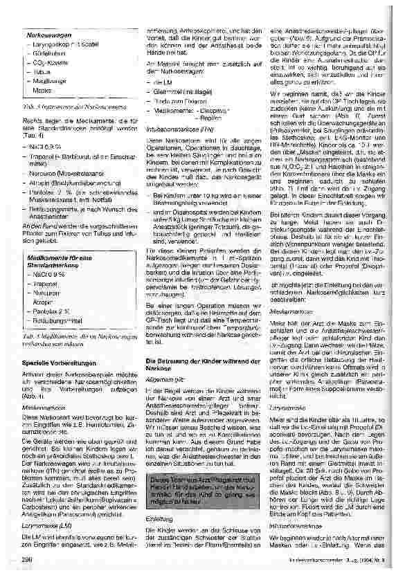 Vorschauseite 2: Die Aufgaben der Kinderkrankenschwester in der Anästhesie