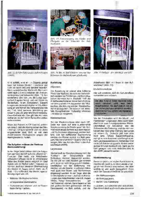 Vorschauseite 4: Die Aufgaben der Kinderkrankenschwester in der Anästhesie