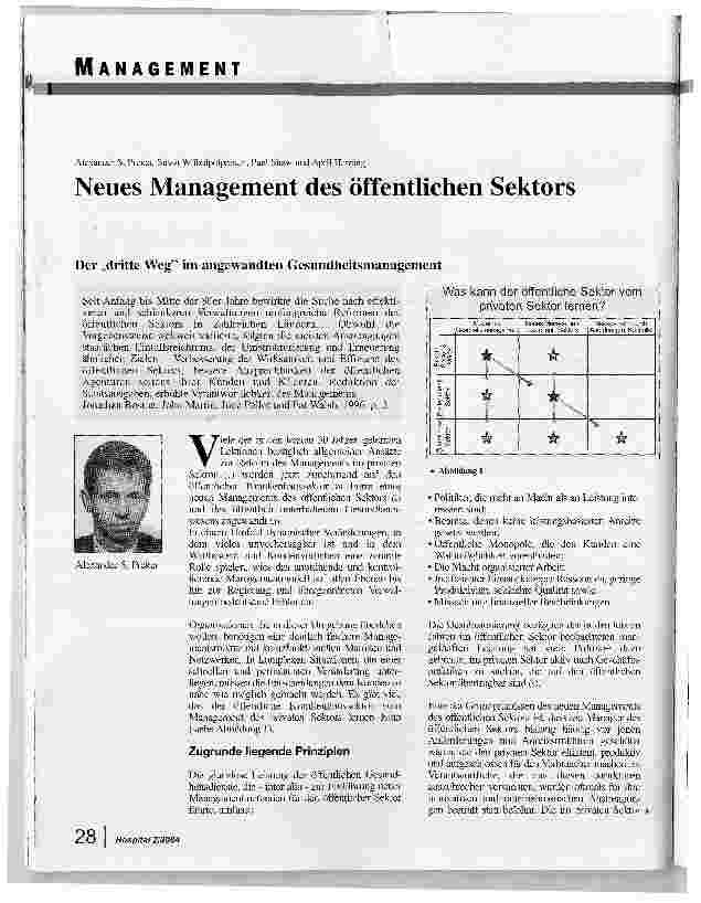Vorschauseite 1: Neues Management des öffentlichen Sektors