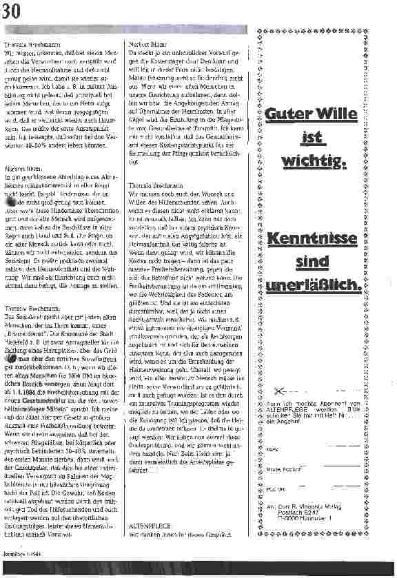 Vorschauseite 4: Freiheitsentziehende Maßnahmen Nur ein Schritt von der Fürsorglichkeit zur Bevormundung