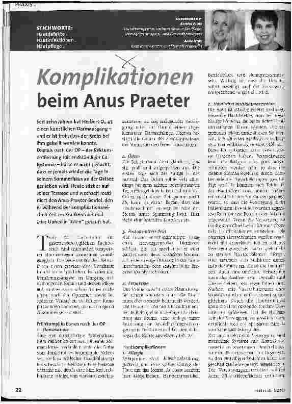 Vorschauseite 1: Komplikationen beim Anus Praeter