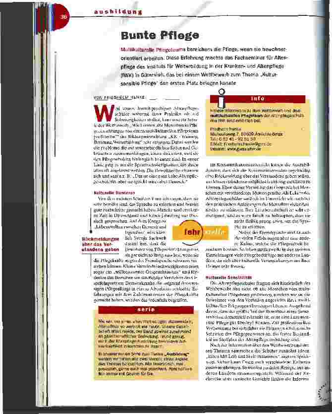 Vorschauseite 1: Bunte Pflege