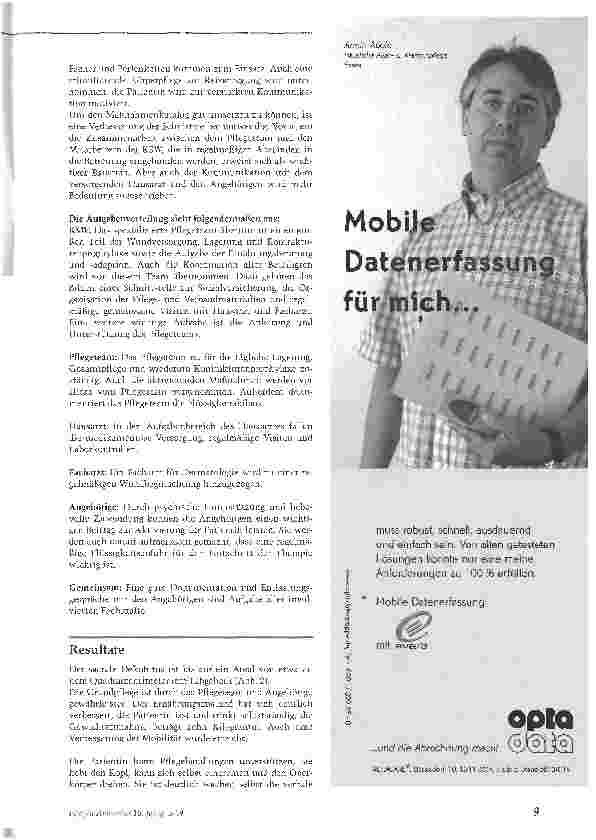 Vorschauseite 4: Modernes Wundmanagement. Lohnender Aufwand für mehr Lebensqualität