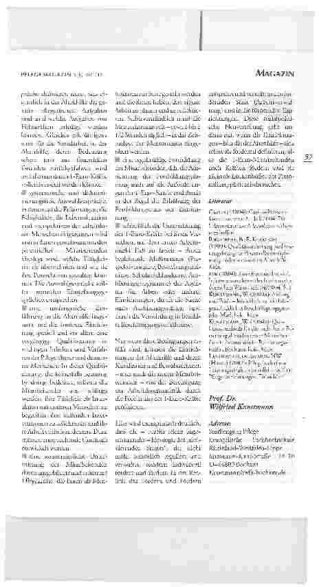 Vorschauseite 3: 1-EURO-JOBS -EINE CHANCE FÜR DIE PFLEGE?