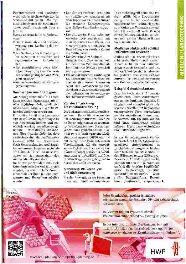 Vorschauseite 2: Der lange Weg eines MedizinproduktsVon der Idee bis zur Anwendung am Patienten