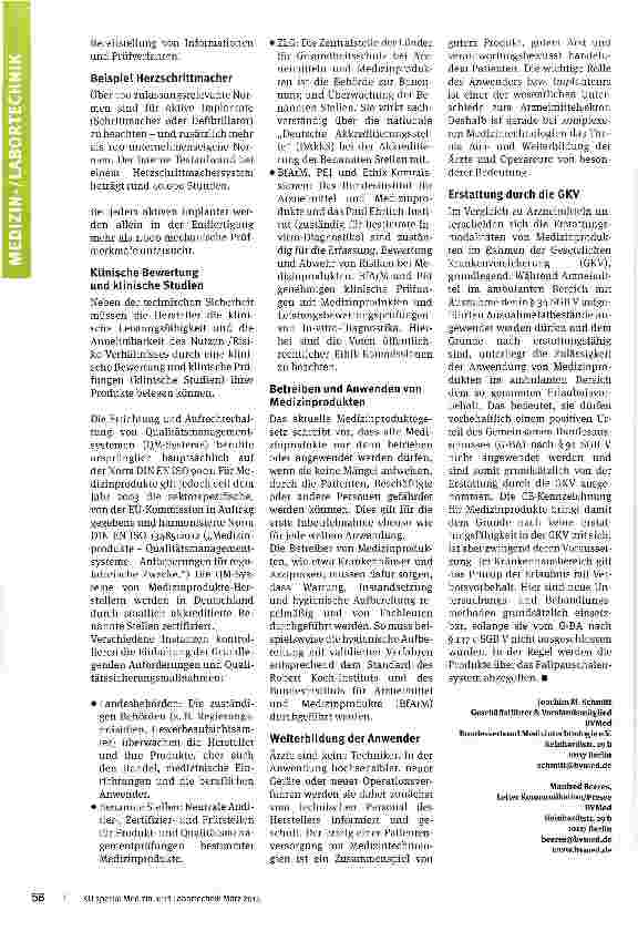 Vorschauseite 3: Der lange Weg eines MedizinproduktsVon der Idee bis zur Anwendung am Patienten