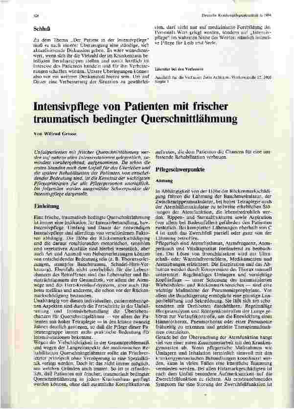 Vorschauseite 4: Der Patient in der Intensivpflege