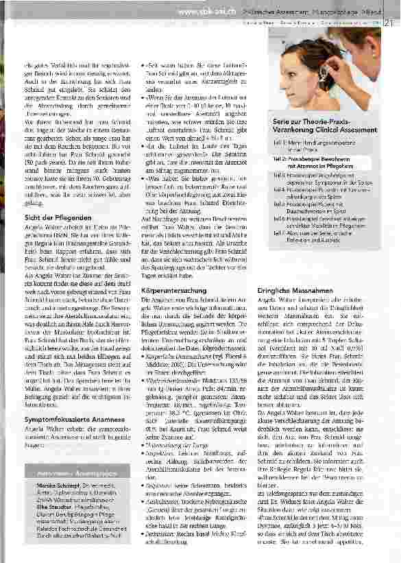 Vorschauseite 2: Dringlichkeit der Atemnot der Bewohnerin erkannt