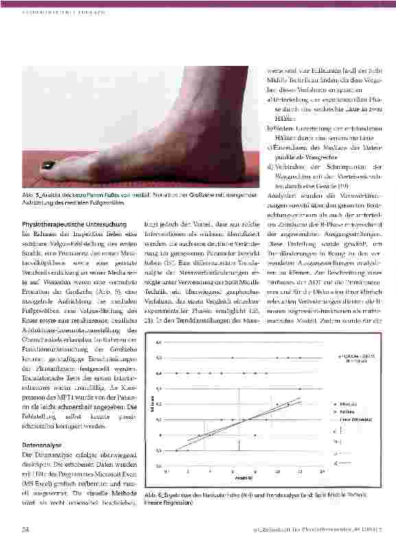 Vorschauseite 6: Akrodynamische Therapie verbessert die Navikularhöhe und mindert den Fußinnenrandwinkel bei Hallux valgus