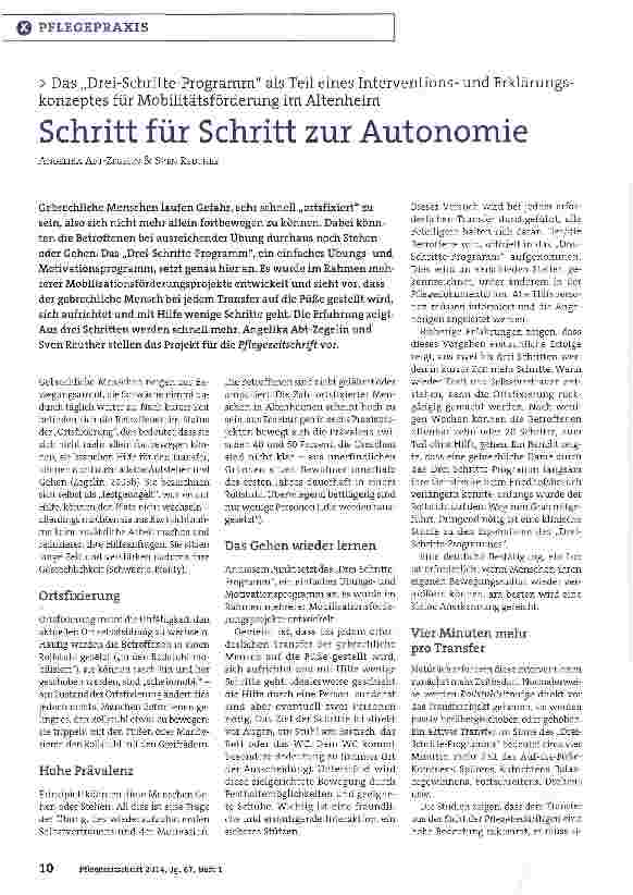 Vorschauseite 1: Schritt für Schritt zur Autonomie