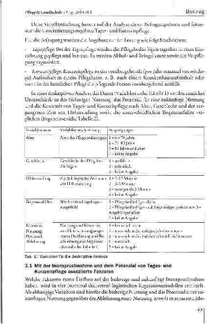 Vorschauseite 5: Erholungszeiten für Familien von Schwerpflegebedürftigen; Inanspruchnahme und Potenzial von Tagesund Kurzzeitpflege