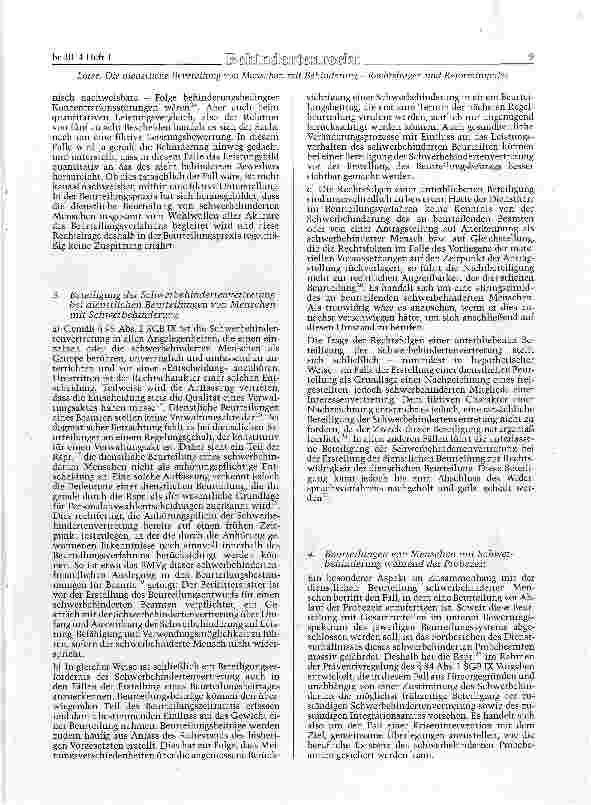 Vorschauseite 3: Die dienstliche Beurteilung von Menschen mit Behinderung -Rechtsfragen und Reformimpulse
