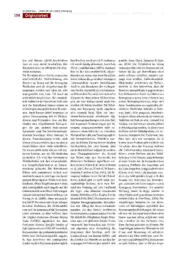 Vorschauseite 6: Im Körper gefangen sein - Das Erleben und die Bewältigung der krankheitsbedingt veränderten Bewegungsmuster von Menschen mit Parkinson und ihren Angehörigen